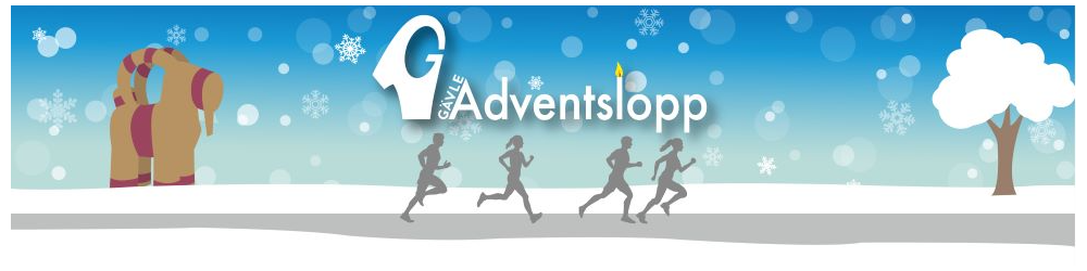 Banner för Gävle Adventslopp 2024