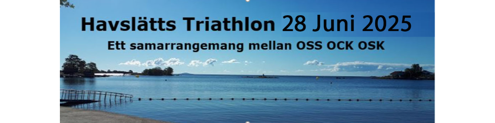 Banner för Havslätts Triathlon 2025 (anmälan öppnar 19/4)