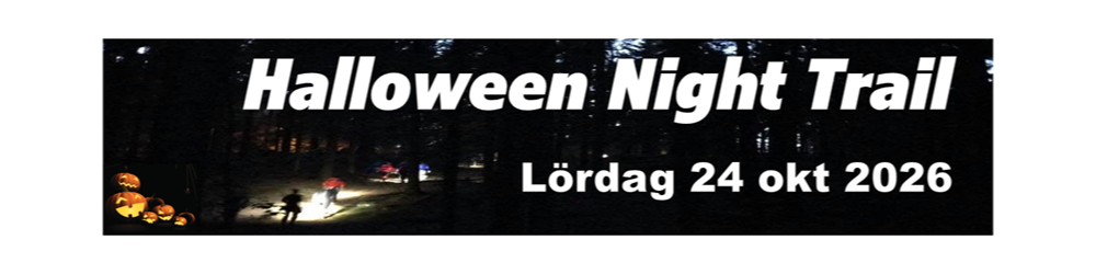 Banner för Halloween Night Trail