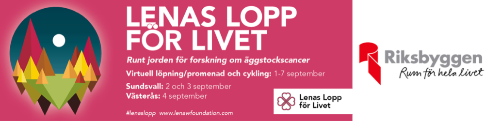 Banner för Lenas Lopp för Livet : Lena's Run for Life