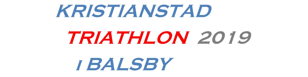 Banner för Kristianstad Triathlon i Balsby 2019